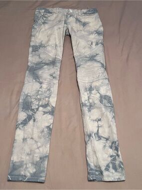 Insight Low-Rise Skinny Stretch Tie-Dye Light Blue & White Women's Jeans